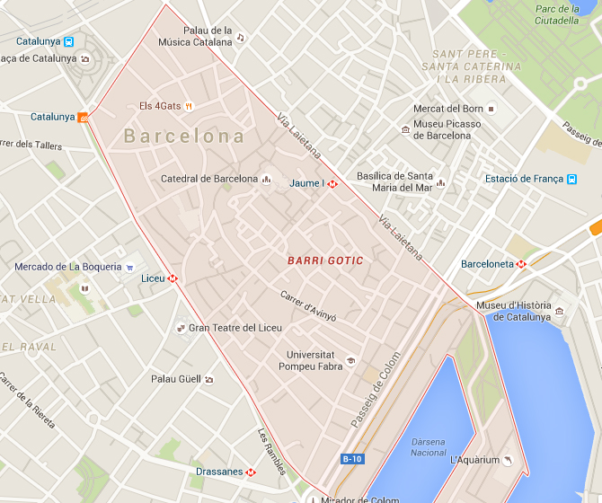 Barrio Gótico de Barcelona