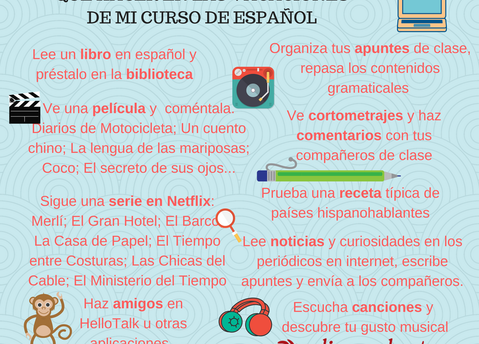 Qué hacer en las vacaciones de mi curso de español